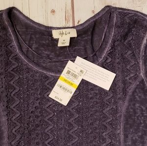 Style & Co Tops - Style & Co Purple Top 🥂 Style & Co Tops - Style & Co Purple Top 🥂